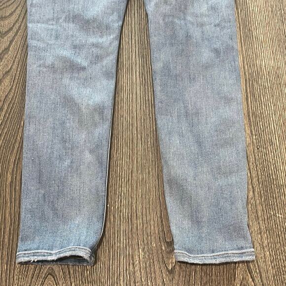 American Eagle Jegging Jeans Mid Rise Super Stretch Denim Light Wash Blue Size 6 - Picture 11 of 12